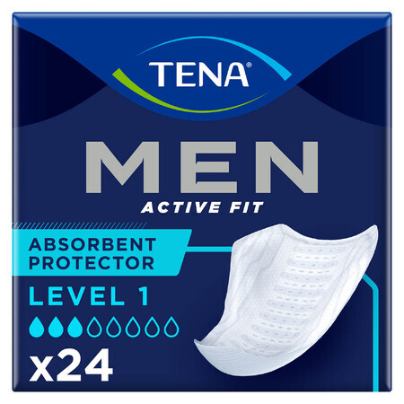 Tena Men Active Fit, anatomische Einlagen für Männer, Stufe 1, 24 Stück