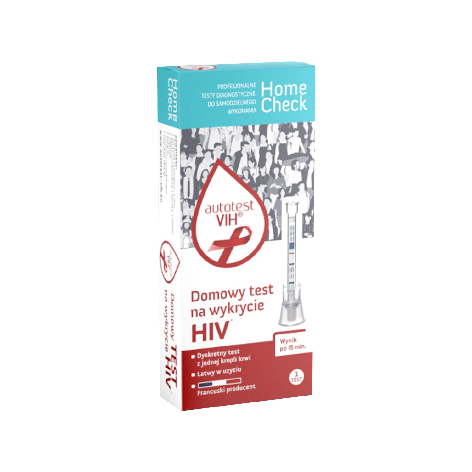 Home Check Autotest VIH, Heimtest zum Nachweis von HIV, 1 Stück