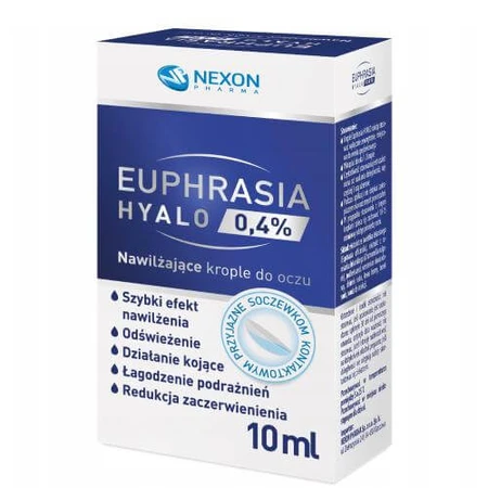 Euphrasia Hyalo 0,4% Augentropfen zur Befeuchtung, 10 ml