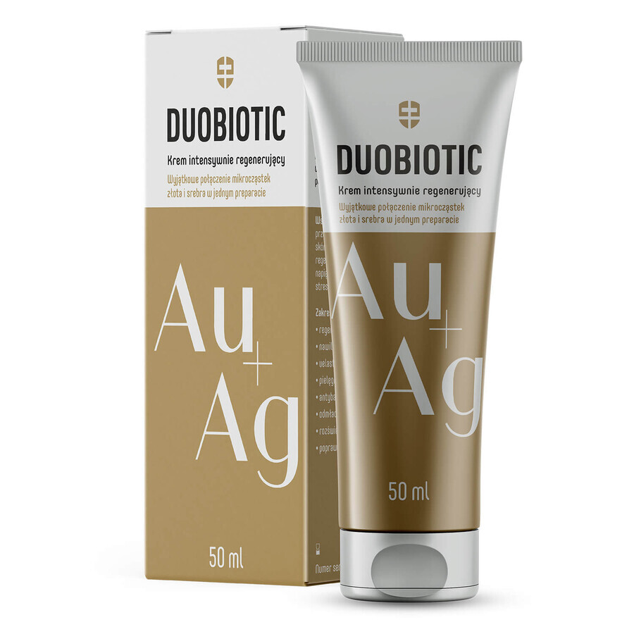 Duobiotic Au+Ag, Cremă regeneratoare intensivă cu aur și argint, 50 ml