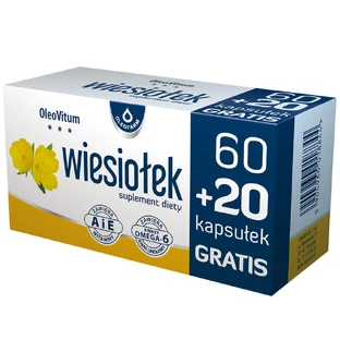 OleoVitum Nachtkerze, 60 Kapseln + 20 Kapseln gratis