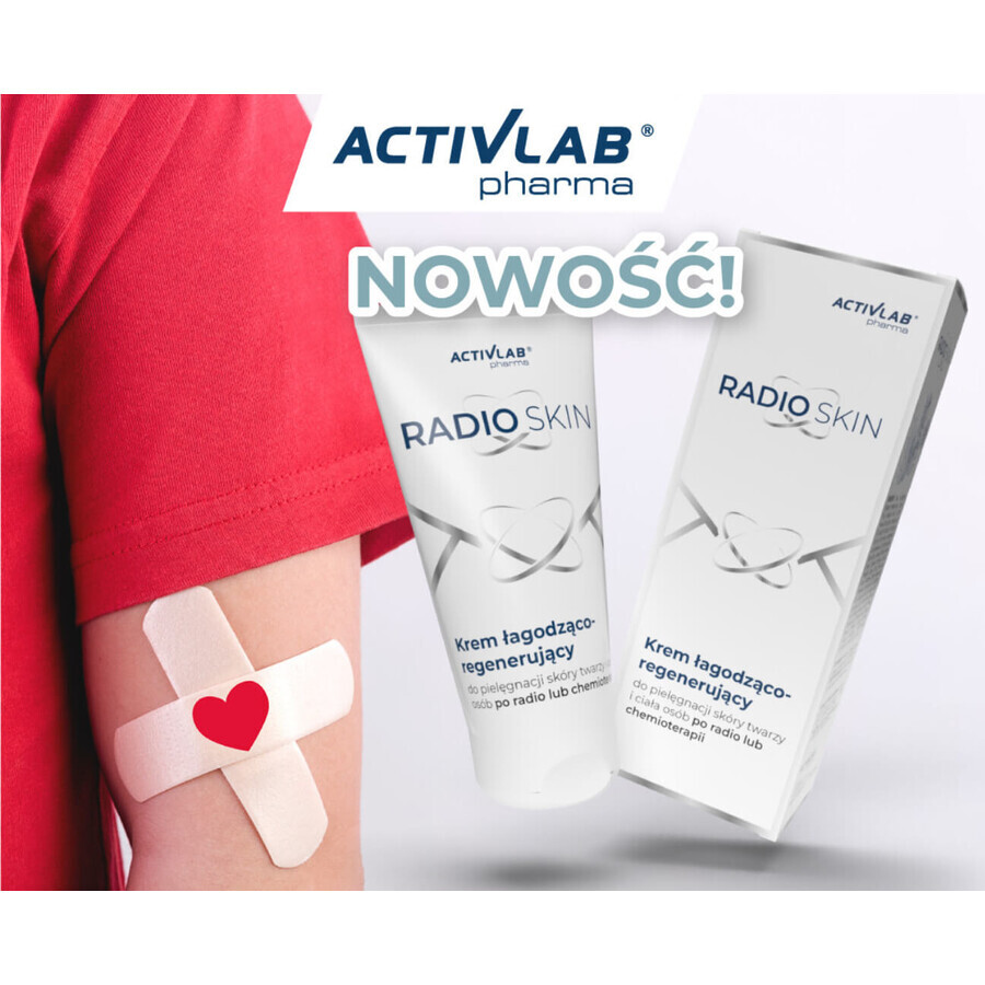 Activelab Pharma RadioSkin, crema calmante y regeneradora para cara y cuerpo, después de radio y quimioterapia, 150 ml