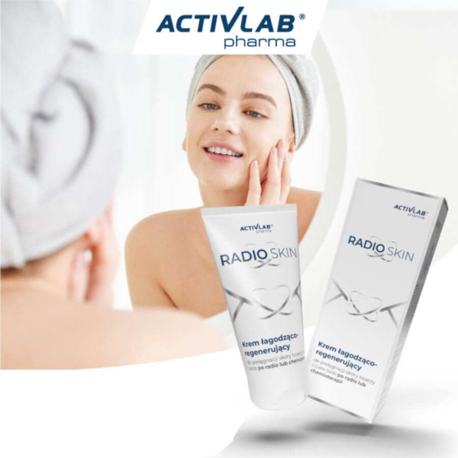 Activelab Pharma RadioSkin, crema calmante y regeneradora para cara y cuerpo, después de radio y quimioterapia, 150 ml