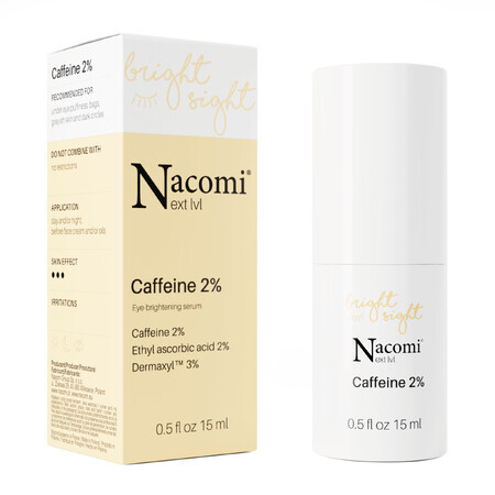 Nacomi Augenserum Koffein 2  Besonders aufhellendes Serum für die Augen, 15ml