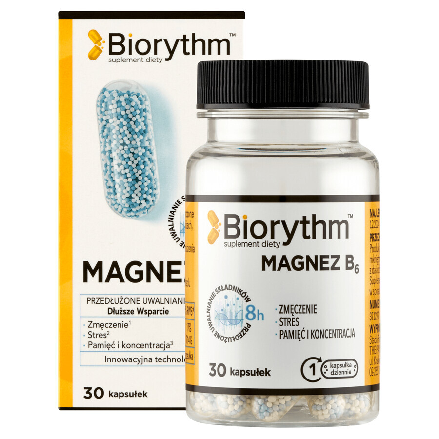 Bioritme Magnesium B6, 30 capsules