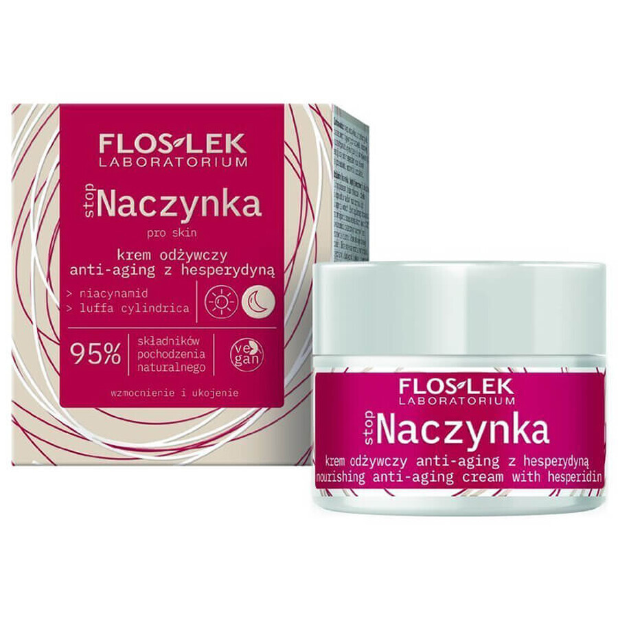 Flos-Lek StopNaczynka, crème nourrissante anti-âge, à l&#39;hespérdrine, 50 ml