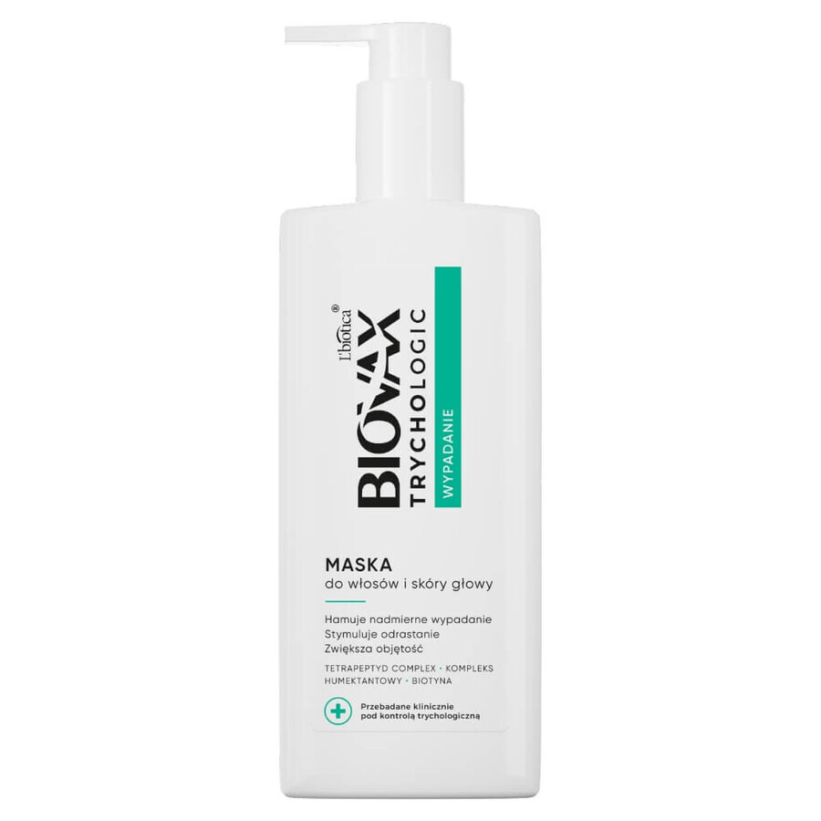 Biovax Trychologic Prolaps, Mask for hair and scalp, 200 ml