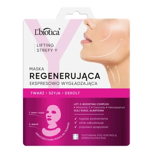 L'Biotica Lifting Zone Y, regenerierende Gesichtsmaske, Express-Glättung, 1 St.
