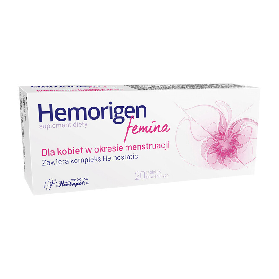 Hemorigen Femina, 20 Tabletten - Langfristig gültig!