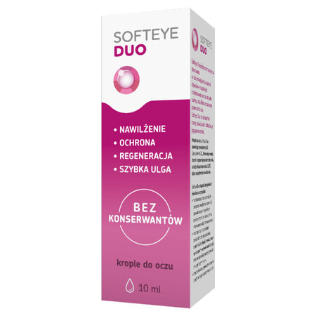 Softeye Duo, picături pentru ochi, 10 ml