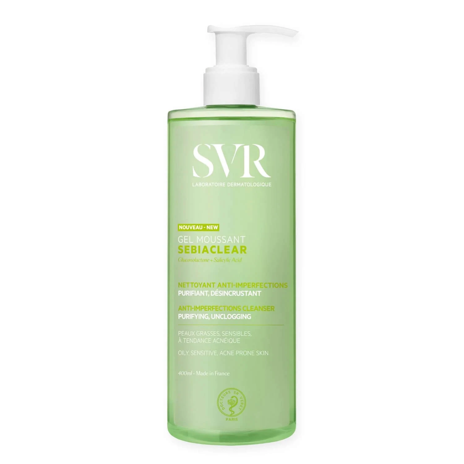SVR Sebiaclear Akne Waschgel, 400 ml