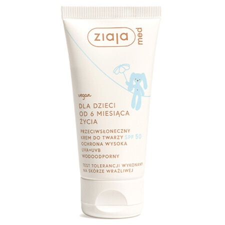 Ziaja Med, Sonnenschutz-Gesichtscreme, ab 6 Monaten, SPF 50, 50 ml