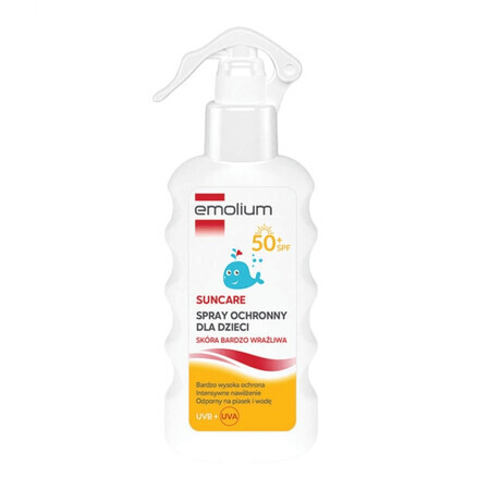 Emolium Suncare, Spray de protecție pentru copii începând cu vârsta de 1 an, SPF 50+, 175 ml