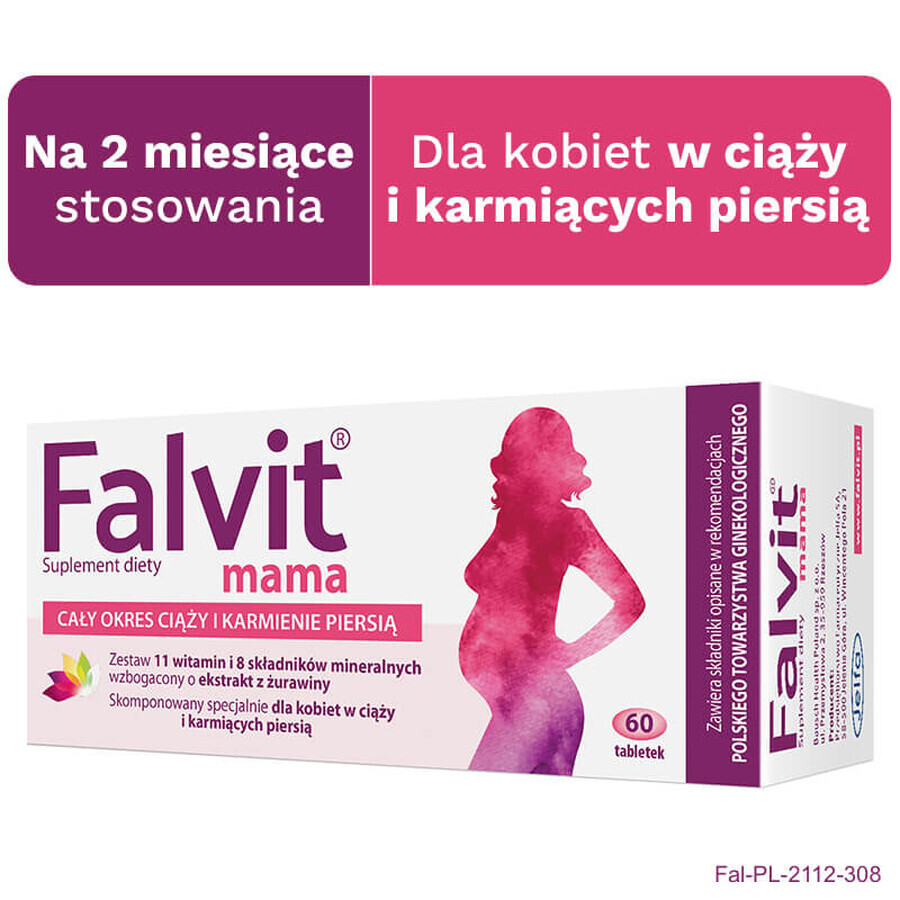 Falvit Mama, 60 Filmtabletten VERUNREINIGTE VERPACKUNG