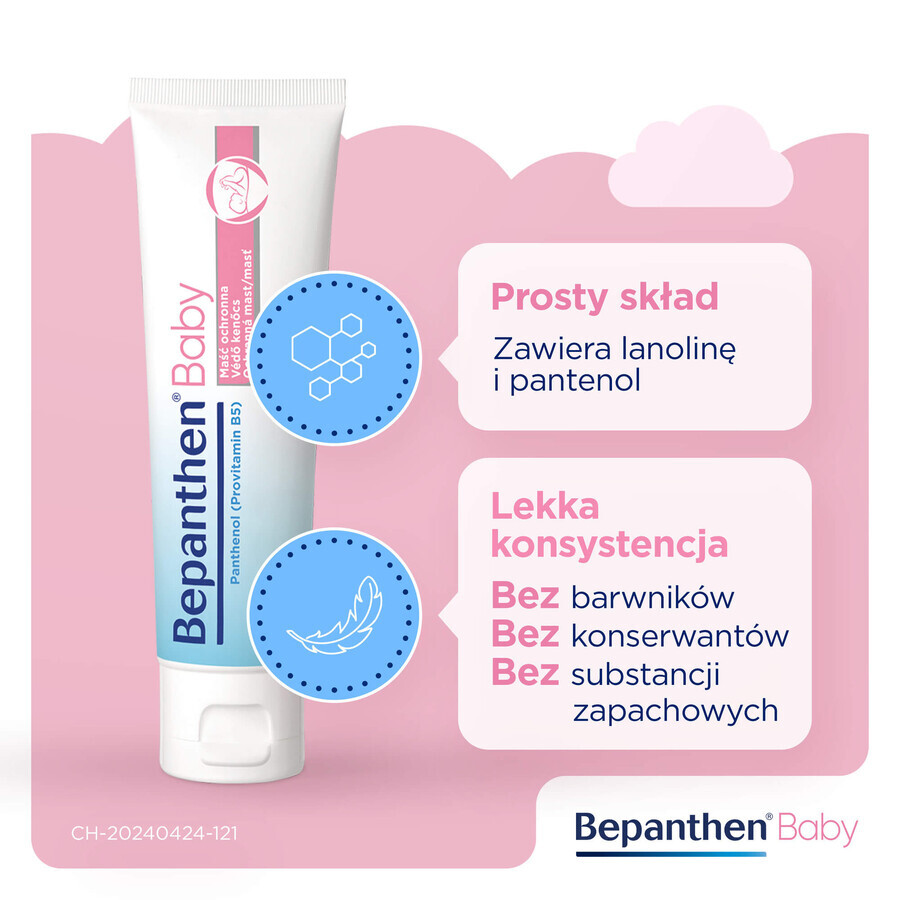 Bepanthen Baby, Windelausschlag-Salbe für Babys, 30 g ZERBROCHENE VERPACKUNG