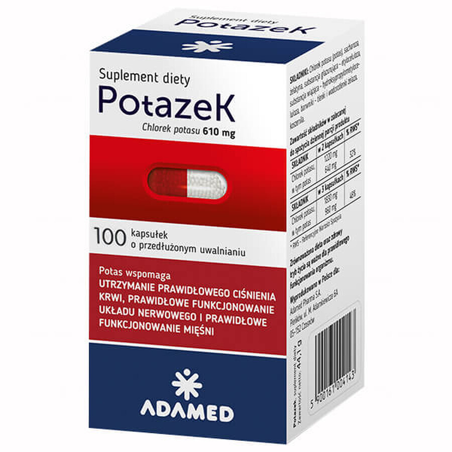 Potazek, 100 extended-release capsules Damaged packaging