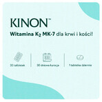 Kinon, Vitamin K2-MK7 aus Natto 75 μg, 30 Tabletten KURZFRISTIGE