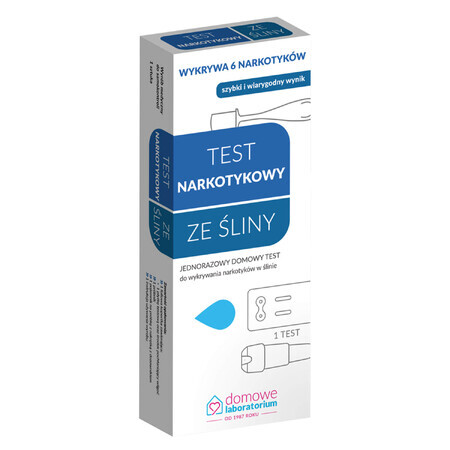 Home Laboratory Drug Test, Heimtest zum Nachweis von Drogen im Speichel, 1 Stück DEPOSED PACKAGING