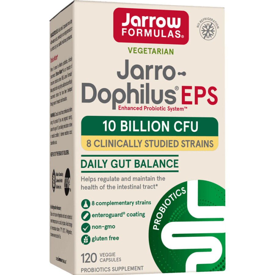 Jarrow Formulas Jarro-Dophilus EPS 10 Milliarden KBE, 120 pflanzliche Zellulosekapseln SHORT DATE