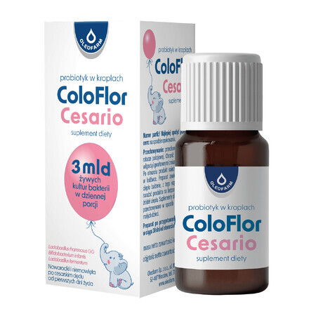 ColoFlor Cesario, orale Tropfen für Säuglinge von Geburt an, nach Kaiserschnitt, 5 ml KURZFRISTIGE