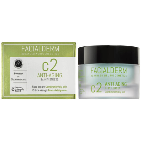 Crema de fata C2 anti imbatranire si anti stress, 50 ml, Facial Derm