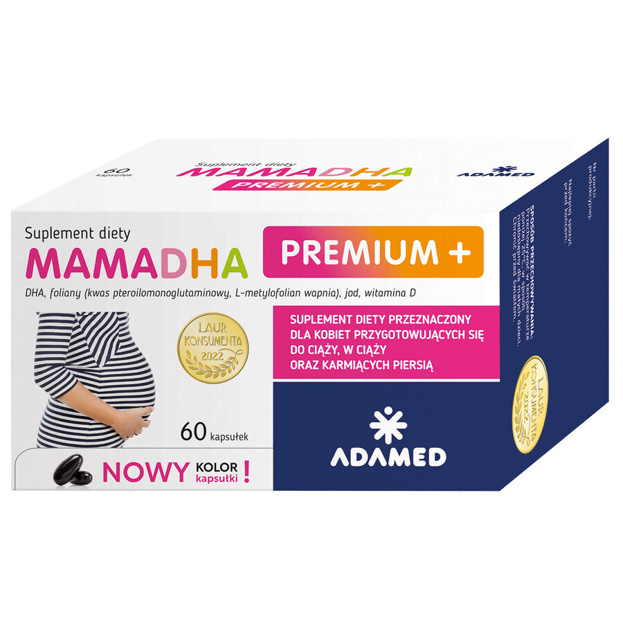 MamaDHA Premium+, 60 Kapseln DEFECTED PACKAGING