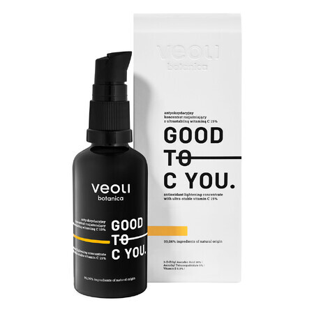 Veoli Botanica Good To C You, concentrato antiossidante con vitamina C 15%, 40 ml DATA SCORTA