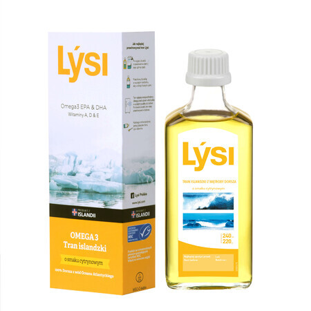 Lysi Icelandic transfats, aromă de lămâie, 240 ml AMBALAJ CONTAMINAT