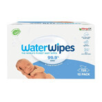 WaterWipes Bio, Feuchttücher, auf Wasserbasis, von Geburt an, 12 x 60 Stück DEFEKTE VERPACKUNG