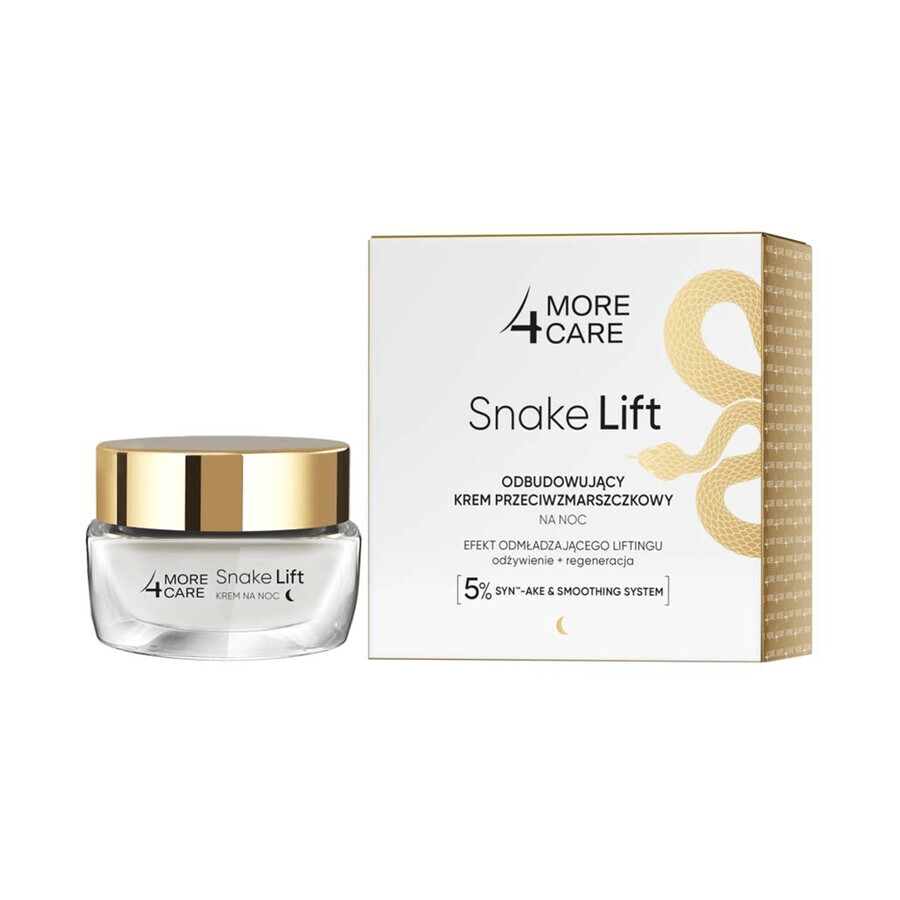 More 4 Care Snake Lift, anti-wrinkle repair night cream, 50 ml