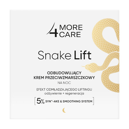 More 4 Care Snake Lift, anti-wrinkle repair night cream, 50 ml