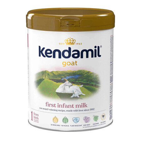 Kendamil Goat 1, lapte pentru sugari pe bază de lapte de capră, de la naștere, 800 g