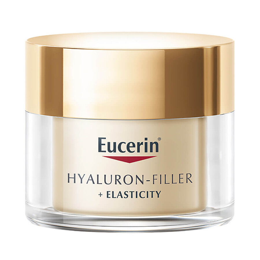 Eucerin Hyaluron Filler + Elasticity, crema da giorno rassodante antirughe con tiamidolo, SPF 15, 50 ml