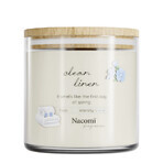 Nacomi Fragrances, soy scented candle, Clean linen, 450 g