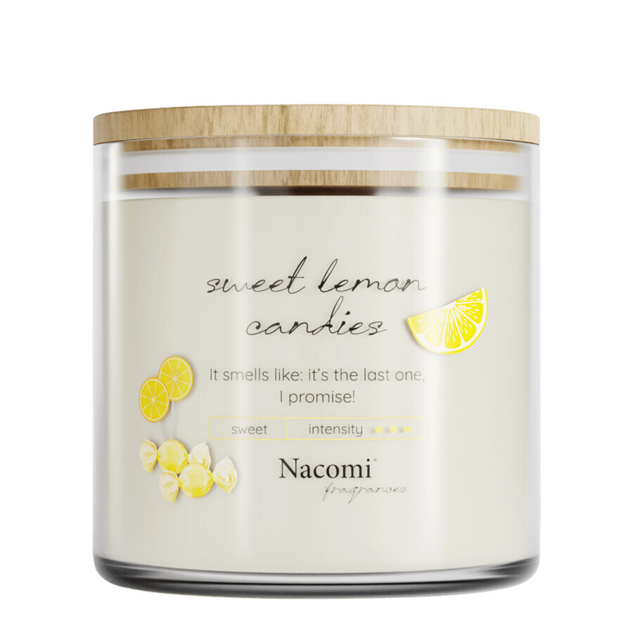 Nacomi Fragrances, Soy Scented Candle, Sweet Lemon Candies, 450g