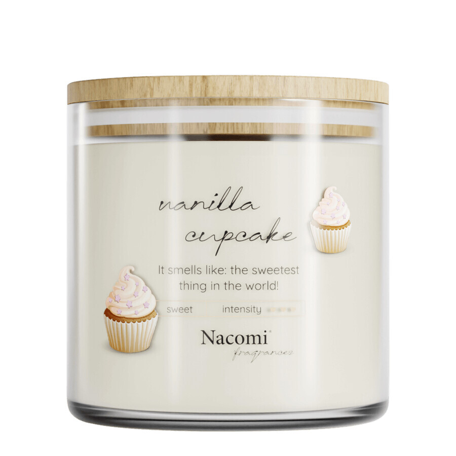 Nacomi Geuren, soja geurkaars, Vanille cupcake, 450 g