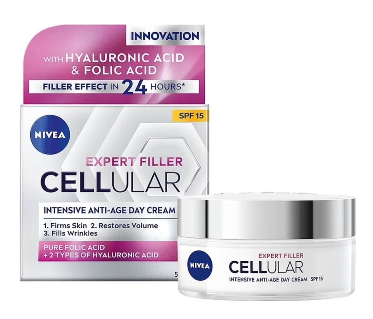 Cellular Filler Straffende Tagescreme SPF 15, 50 ml, Nivea