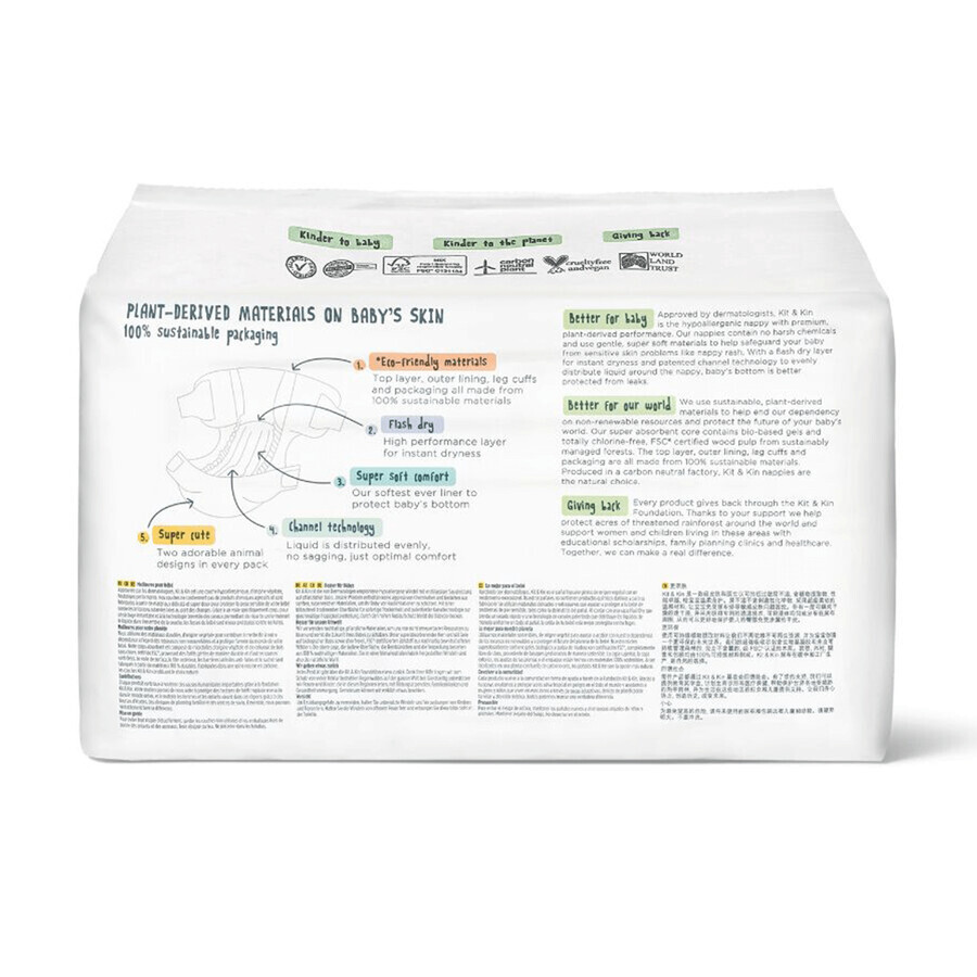 Kit&amp;Kin Disposable Biodegradable Diapers Size 2 Midi 4-8kg 38pc