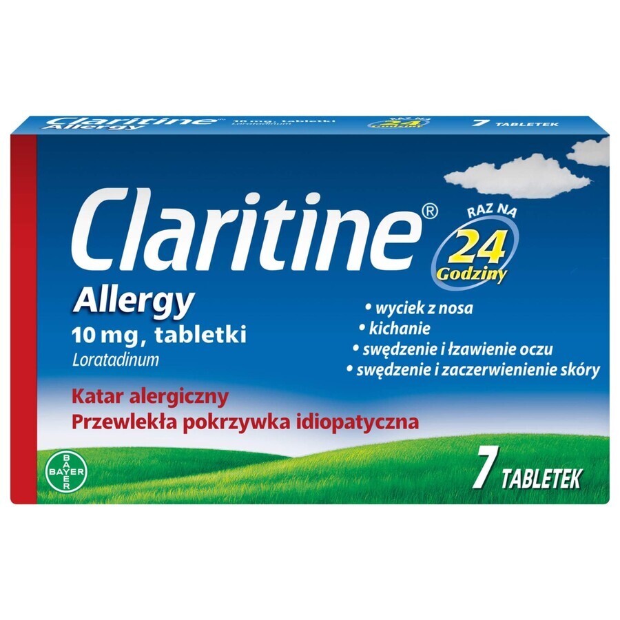 Claritine Alergia 10 mg, 7 comprimidos