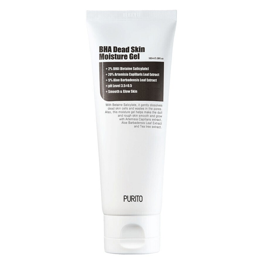 Purito, BHA Dead Skin Moisture Gel, moisturizing and exfoliating face gel, 100 ml