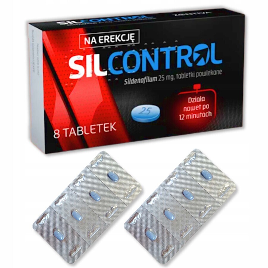 Silcontrol 25 mg, 8 tabletten