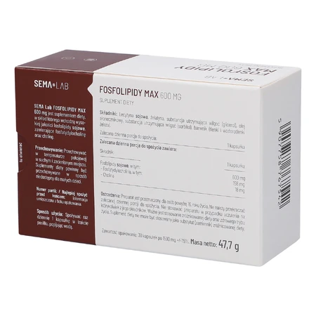 SEMA Lab Fosfolipidy Max 600 mg, 30 Kapseln