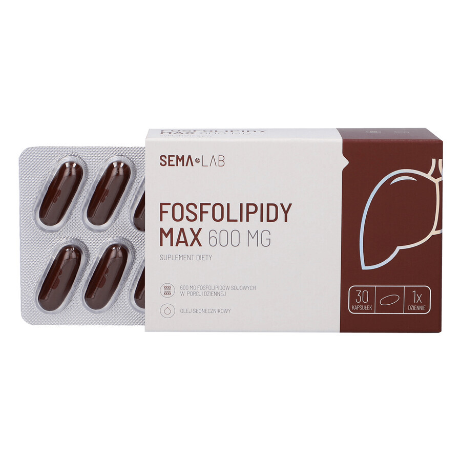 SEMA Lab Fosfolipide Max 600 mg, 30 capsule