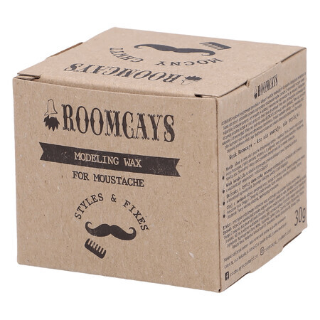 Roomcays, cera para dar forma al bigote, 30 ml