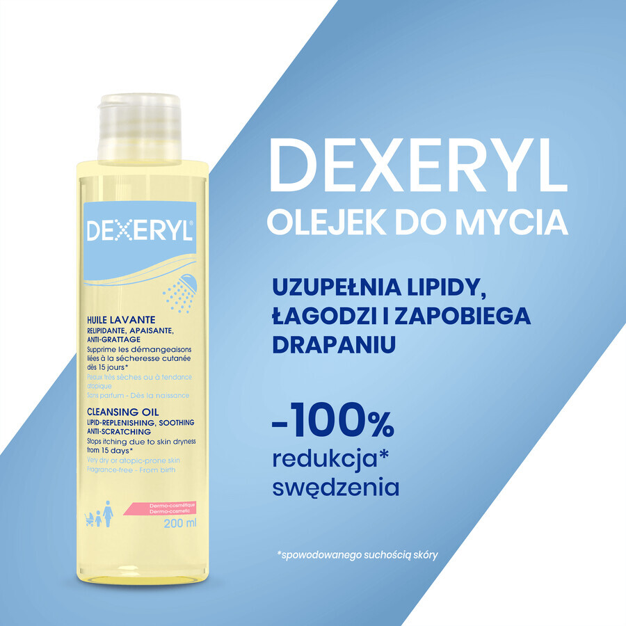 Dexeryl, body wash oil, 200 ml