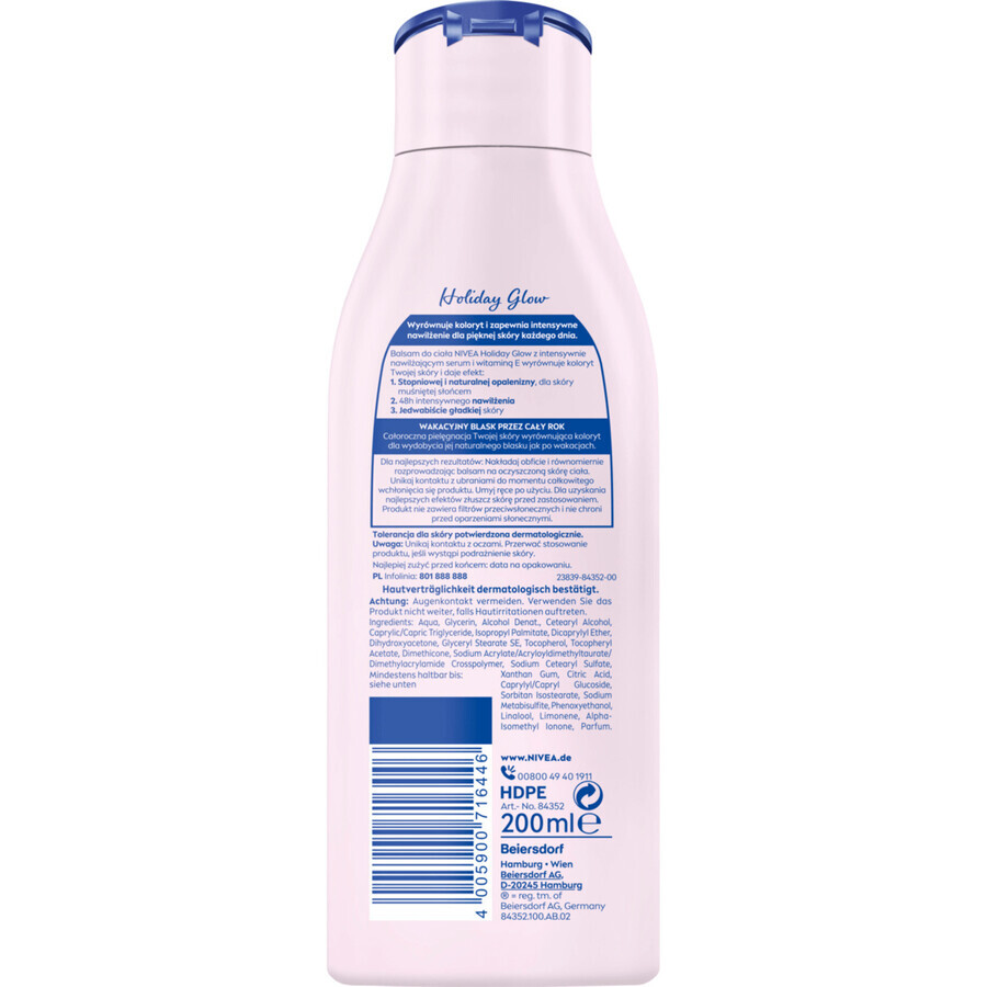 Nivea Holiday Glow, lozione corpo, 200 ml