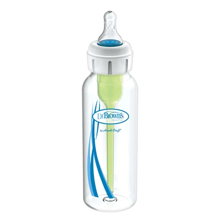 Dr Brown's, biberon standard cu sistem de hrănire pentru copii cu buză sau palat despicat, 250 ml, de la naștere, 1 buc