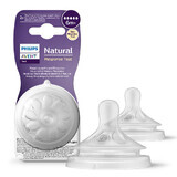 Avent Natural Response, Reactive Bottle Nipple, Flow 5, SCY965/02, After 6 Months, 2 Units