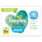 Pampers Harmonie Aqua, Feuchttücher, 9 x 48 Stück