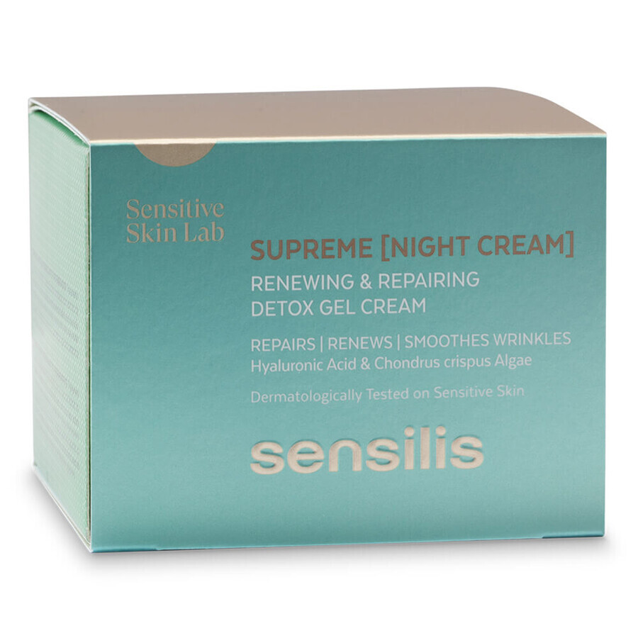 Sensilis Supreme, reparierende und verjüngende Nacht-Gel-Creme, 50 ml